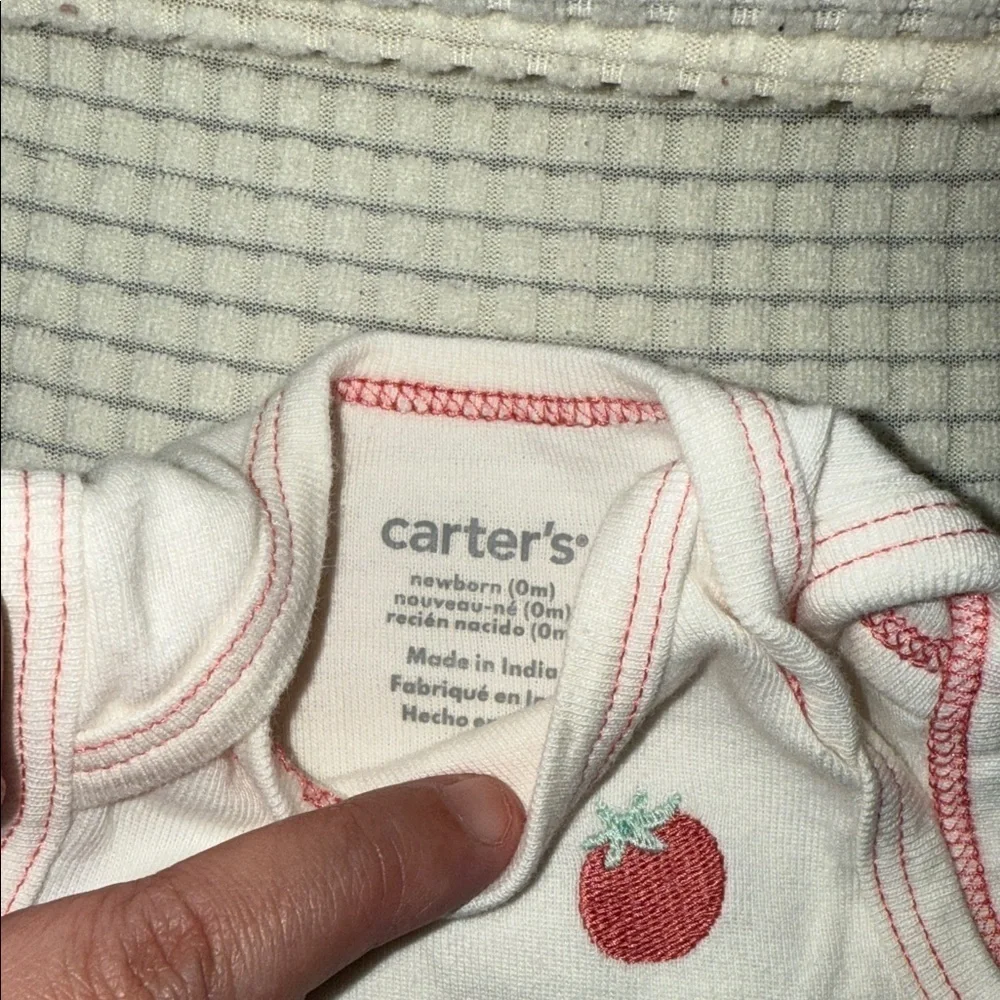 Carter's White printed and embroidered Bodysuits Set - Picture 9 of 17